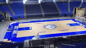 Here's a little behind the scenes for your Friday timeline! We are just 24 hours away from the SERA Black Rodeo taking over Chaifetz Arena 🤠 | Chaifetz Arena