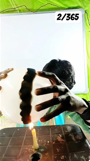 Balloon and fair expriment ✅ easy science experiment #science #physics #short #magic #trending