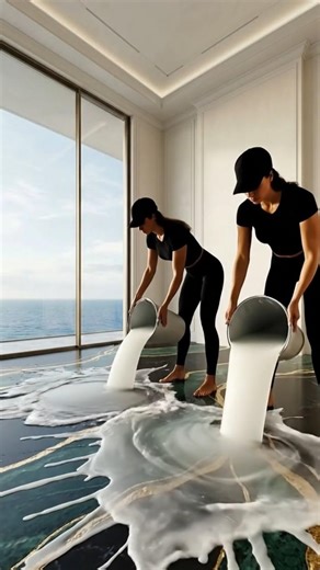 From Raw Concrete to a $1M Oceanfront Penthouse Floor 🌊✨