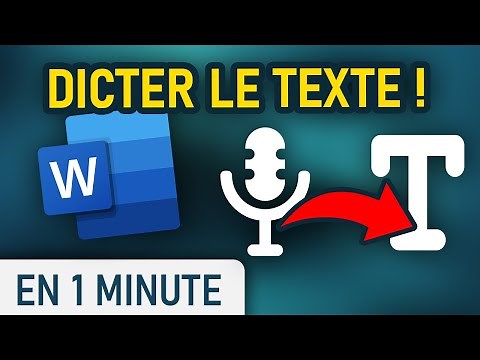 Dicter du texte sur Word