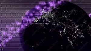 animated moving motion background showing planet earth from space