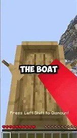 Minecraft boat speedrunner trick
