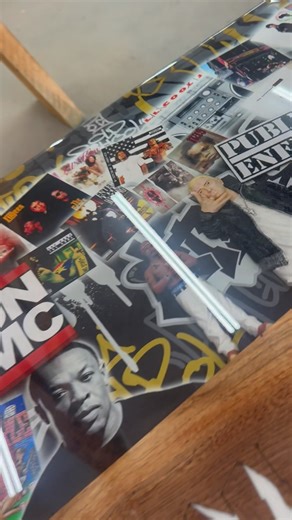 The completion of the Legends of Hip Hop table ! #rap #hiphop #oldschoolhiphop #custom #rapmusic #raplegend #epoxy #woodworking #resin #rhodeisland #woodshop #eyecandypigments #hiphopnews | Liberty Lumber Products