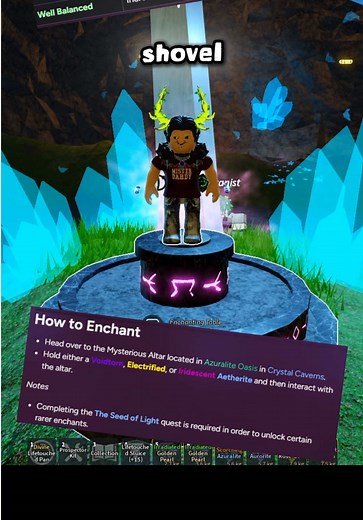 Shovel Enchantments in Roblox Prospecting Game