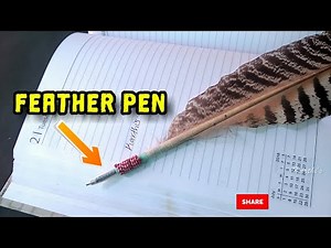 How to make a pen with feather