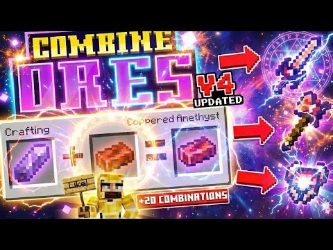 Review of COMBINE ORES for Minecraft Bedrock (Add-on and mod)