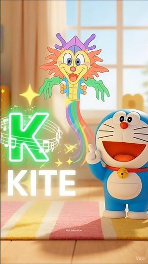 K for KITE | Learn the Letter K with Fun Cartoons | ABCD Learning | Doraemon #education #kids