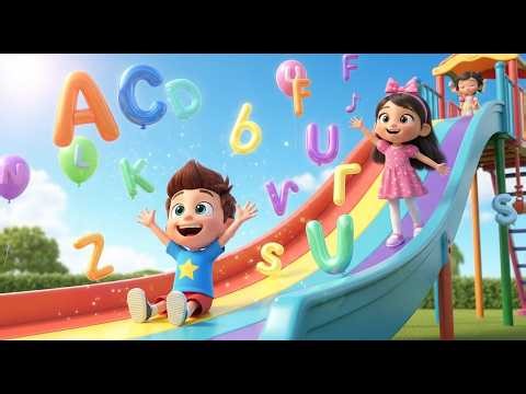ABC Slide and Sing 🎶🔤 | Fun Alphabet Song with Max & Luna | Learn ABC for Kids