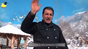 How Russian villagers cook real borscht in a cast iron pot outdoors