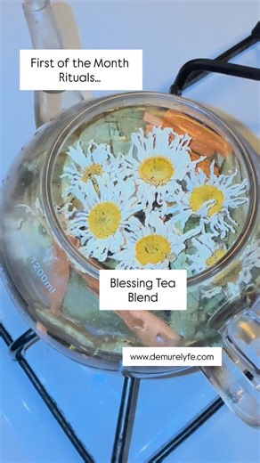 First of the month vibes, and I’m deep in my little rituals again — the ones that keep my spirit sharp and my energy paid in full. I start with a tea that blesses me from the inside out, sipping it at my altar with my Ancestors like we’re having a family meeting. Pink candle lit because love is a frequency, not a theory. Then I sweep, wipe down every window and mirror so the portals stay honest, lay my salt like a boundary spell with attitude, and finish it off by blowing cinnamon through my thr