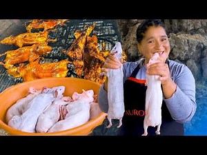 This is how I prepare my roasted guinea pigs, nice and golden brown and tasty.