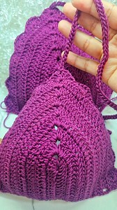 778K views · 11K reactions | Así fue el proceso de estas hermosas copas/bikini a crochet tutorial fácil de hacer aumenta las tallas en múltiplos de tres cadenetas | Crochet Melros | Facebook