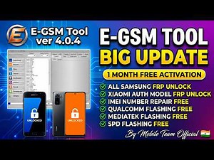 🔥 E-GSM Tool Free 1 Month Activation | Samsung Xiaomi FRP Unlock & IMEI Repair 2026