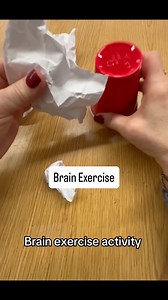 Want to work on in-hand manipulation, bilateral skills, time management, and motor planning? Try this activity with your students! Grab paper and a cup for this brain exercise activity. How would you grade this activity? #pedsot #schoolbasedot #teachers #specialed #homeschoolingideas #finemotorskills #Braingym #brainexercise | The Magic OT Bug