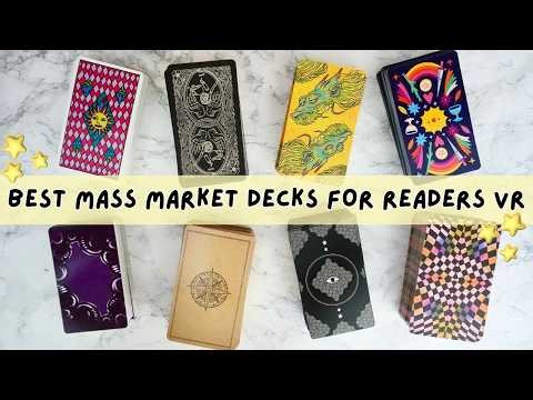 The BEST Mass Market Tarot & Oracle Decks For Readers 😘(VR)