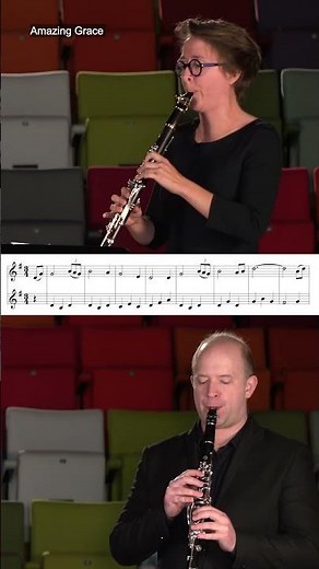 Amazing Grace / Duo de Clarinette (Shorts) #clarinet #music #tobrassmusic