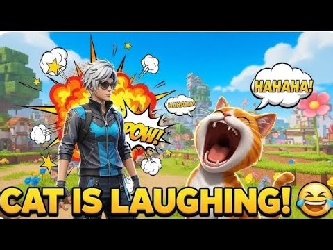 FREE FIRE CRAFTLAND IMPOSSIBLE FALL! 😂 CAT IS LAUGHING AT ME!#viral#funny cat in free fire#gaming#ff