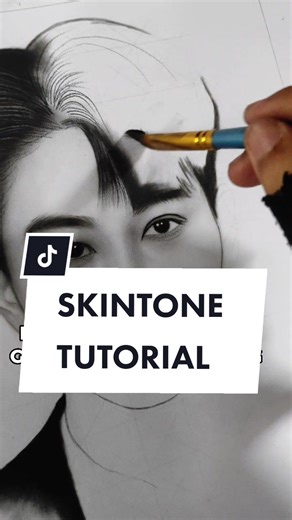 Skin Tone Tutorial using Charcoal and Graphite | Drawing Brush Tutorial