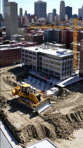 Busy RC Bulldozer Shaping a Miniature City! 🏗️ (Realistic Scale Model Construction Site Sounds!)