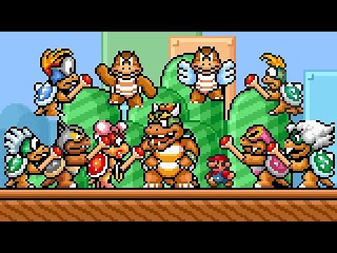 Super Mario Bros 3 SNES - ALL BOSSES. ᴴᴰ