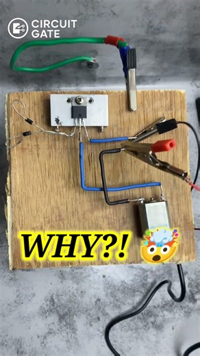 I just touched it… 😳⚡No switch. No Arduino.| Circuit Gate #diyprojects #diyprojects #electronic