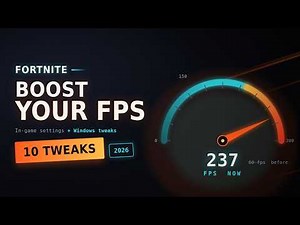 10 Fortnite Tweaks That ACTUALLY Boost FPS