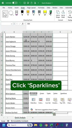 How to draw trendline accurately in excel #excel #spreadsheetmagic #exceltips #columnchart