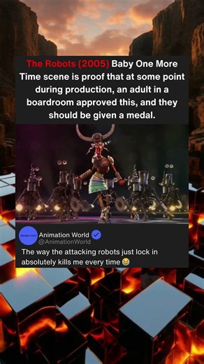 The Robots Baby One More Time scene is proof that at an adult in a boardroom approved this