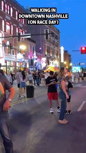 WALKING TOUR OF DOWNTOWN NASHVILLE NIGHTLIFE ON RACEDAY #travel #vacation #parade