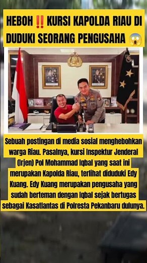 Kursi Kapolda Riau yang lagi viral‼️😱 #shorts #polisi #tni