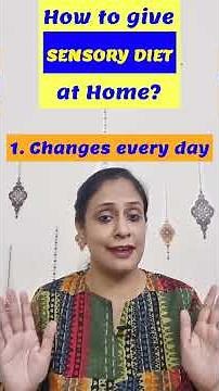 How Parents can use SENSORY DIET program at HOME?