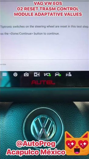 VAG VW EOS02 RESET TRASM CONTROL MODULE ADAPTATIVE VALUES #vag #vw #eos #diagnostics