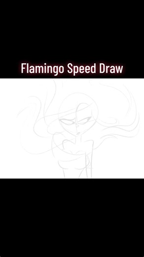 Flamingo on Fire! 🔥 Speed Draw Video #fyp #fpyシ #fypシ゚viral #fypage #speeddraw #speeddrawing #procreate #art #artwork #element #artistatiktok