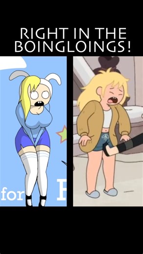 dhim (nutsvsguts) on Instagram: "Fionna and Cake Season 2 (the Adventure Time spinoff) is currently airing. August 16, 2024: I animated Fionna getting hit in the BOINGLOINGS November 13, 2025 : The actual “Fionna & Cake” show has Fionna getting hit in the BOINGLOINGS. (season 2, episode 4 "The Cat Who Tipped the Box") Coincidence??? I THINK NOT. Also...do women even have "boingloings"? Is that a unisex name for private parts? Or should women have a separate expression for their equipment? 🤔 BTW