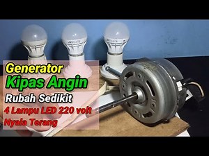 Making a simple electric generator from a Cosmos fan dynamo