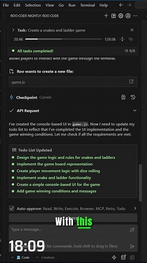 2000 TPS In Roo Code | Cerebras | QWEN 3 Coder