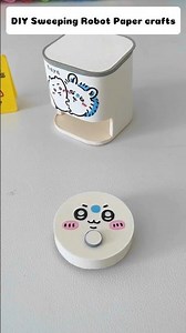 DIY sweeping robot Paper crafts #papercraft #diypapercraft #cutecraft