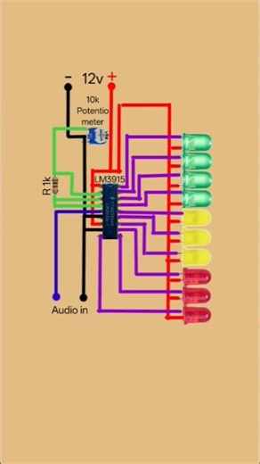 ​Build Your Own LED Music Visualizer! 🎵✨ #DIYElectronics #AudioVisualizer