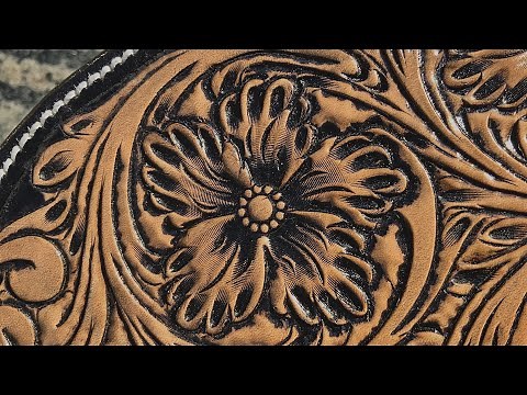 How to draw and tool flowers for leather tooling