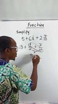 Addition of Fraction Trick #maths