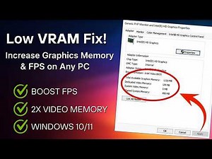 Low VRAM Fix! Increase Graphics Memory & FPS on Any PC