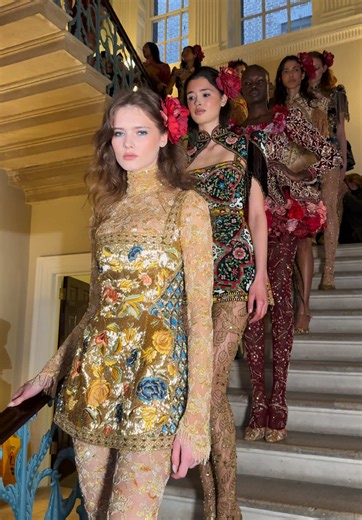Annie’s AW26 Fashion Week Runway Line Up #anniesibiza #anniesibizadress #beadeddress #lfw #runway