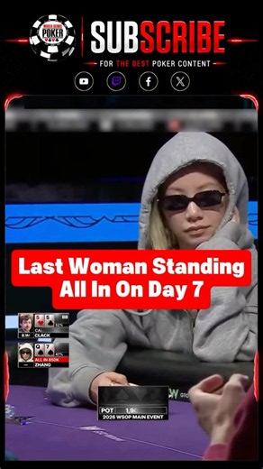 Last Woman Standing No More! #poker #wsop #shorts