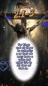 BIBLE VERSE OF THE DAY. 1 TIMOTHY 2:1-3