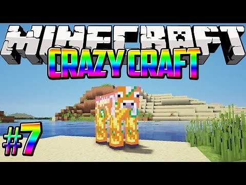 "Enchanted Golden Apple Cow" Crazy Craft Minecraft Modded Survival #7 w/Lachlan & Preston