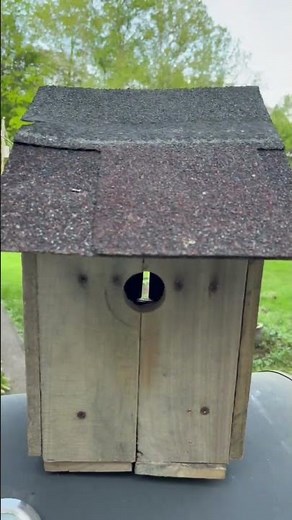 Pallet wood project- easy bird house.