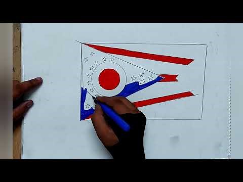 how to draw flag of ohio I ohio flag drawing