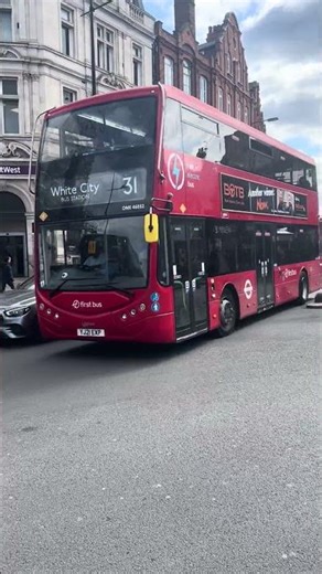 First Bus London Optare Metrodecker YJ21EXP passes through Camden Town on the 31 to White City #bus