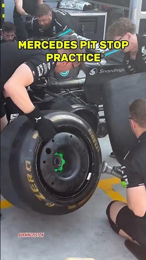 F1 Mercedes PIT STOP practice