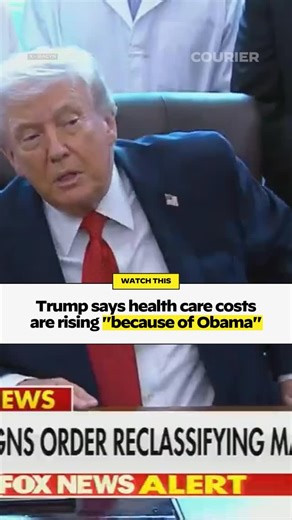 COURIER on Instagram: "Trump also admits to the reporter that premiums “will skyrocket”"